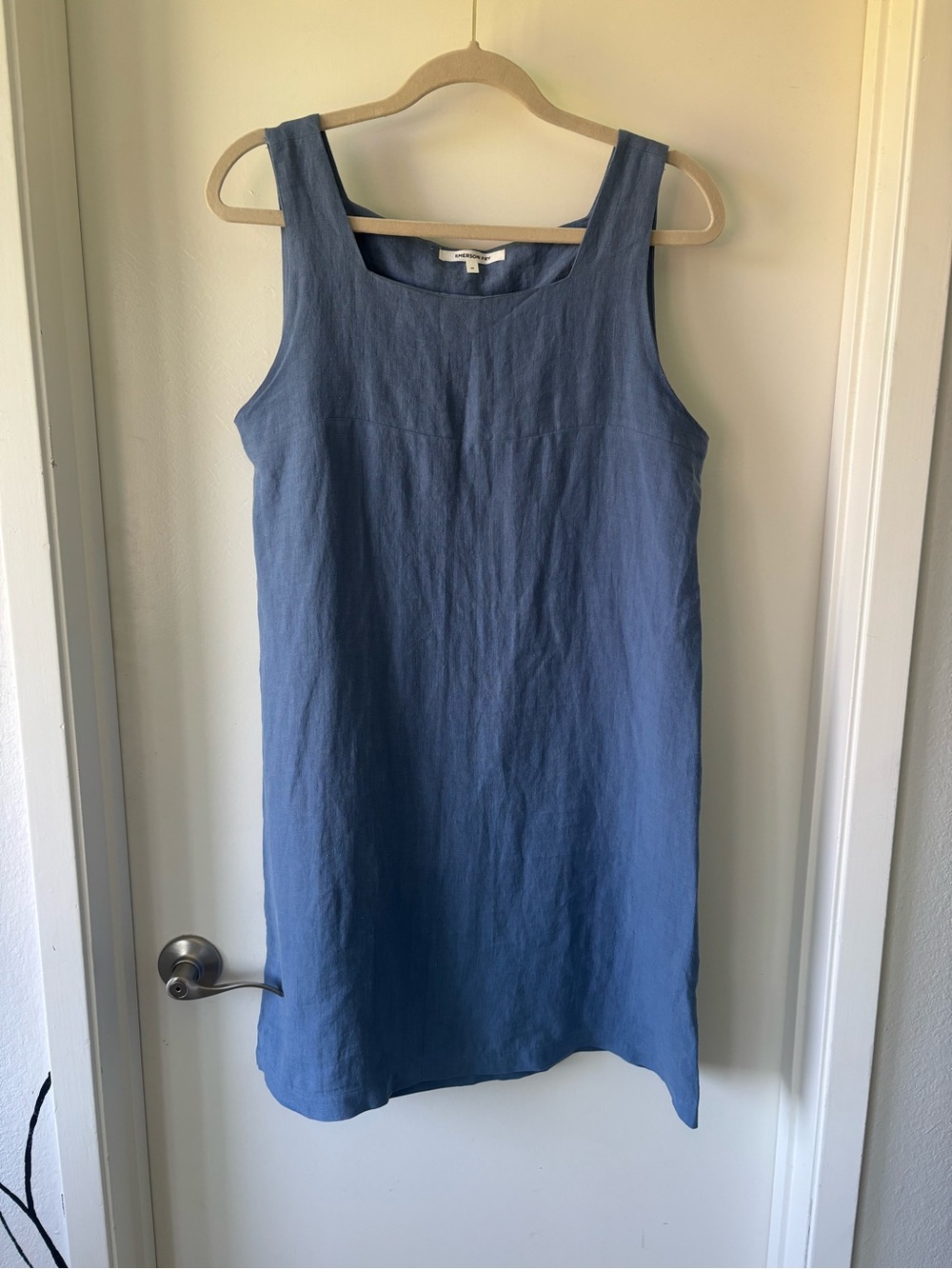 Emerson Fry French Blue Linen Shift